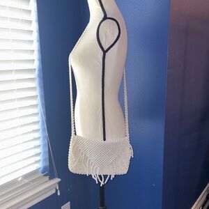 Bouffants & Broken Hearts Beaded Crossbody Bag – Fringe Detail